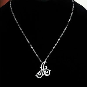 Monogram Initial Necklace- A